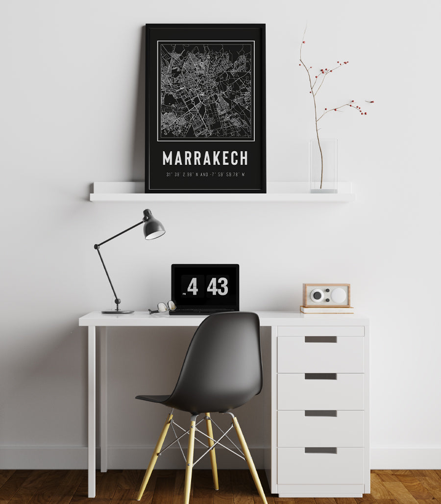 Tableau Décoratif - Marrakech: Labyrinthe Urbain