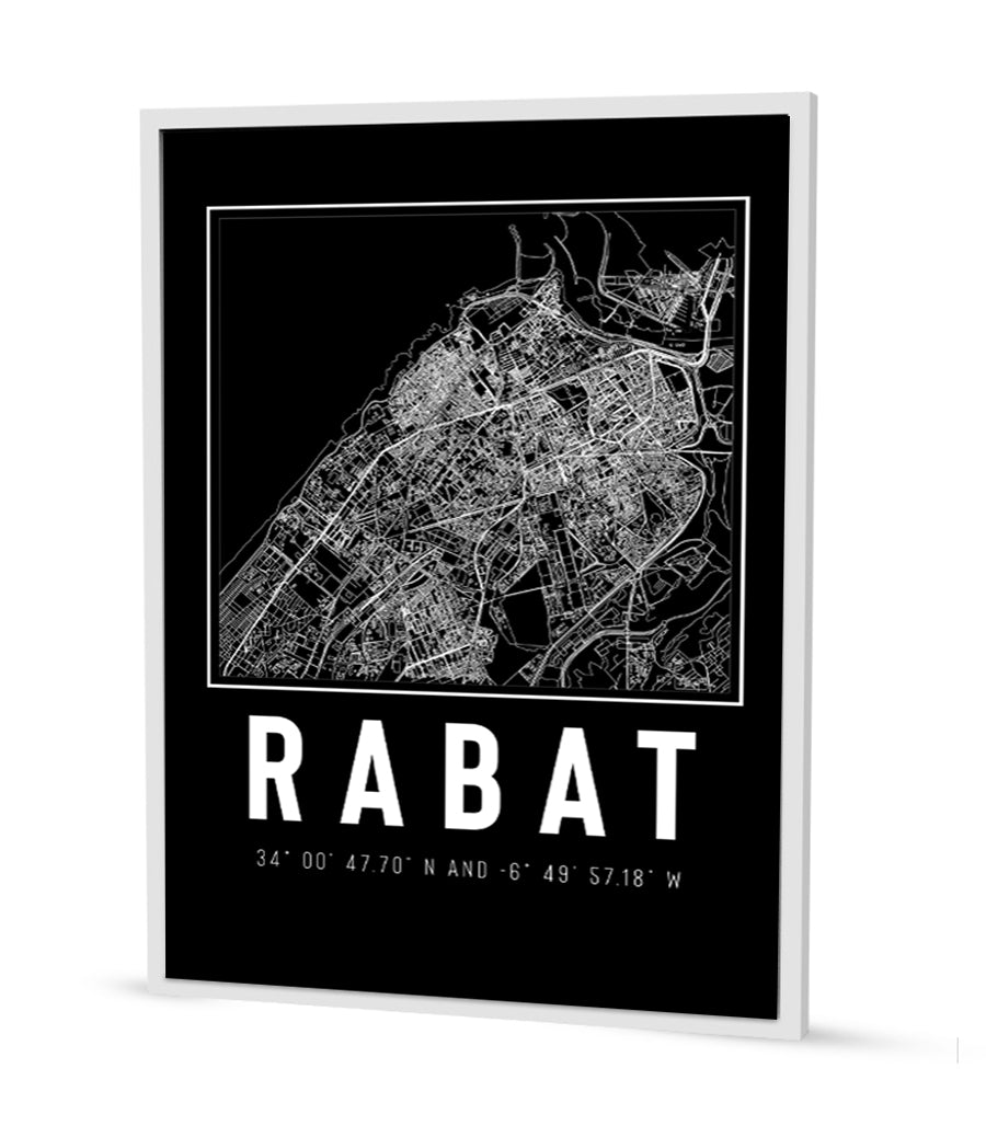Tableau Décoratif - Tracés Urbains de Rabat