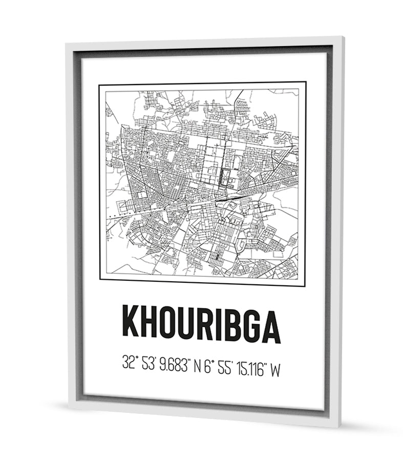 Tableau Décoratif du Tissu Urbain de Khouribga