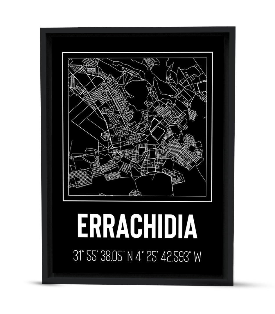 Tableau Décoratif des Plans Urbains d&#39;Errachidia