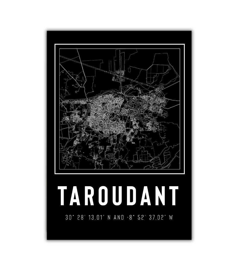 Tableau Décoratif des Arteres de Taroudant : Un Labyrinthe Moderne