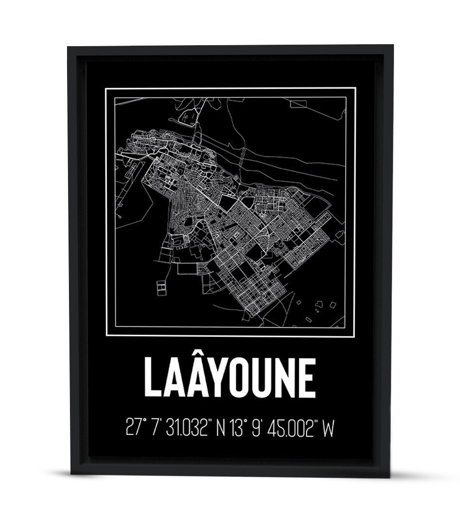 Tableau Décoratif &#39;Toile Urbaine de Laâyoune&#39;