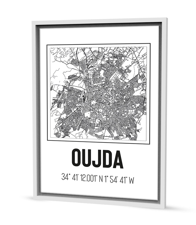 Tableau Décoratif des Plans Urbains d&#39;Oujda