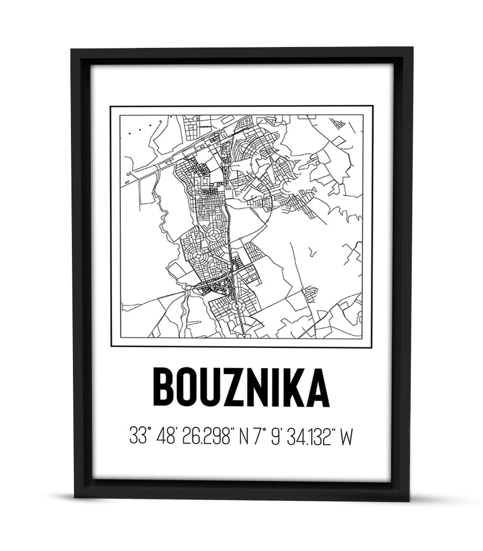 Tableau Décoratif des Plans Urbains de Bouznika