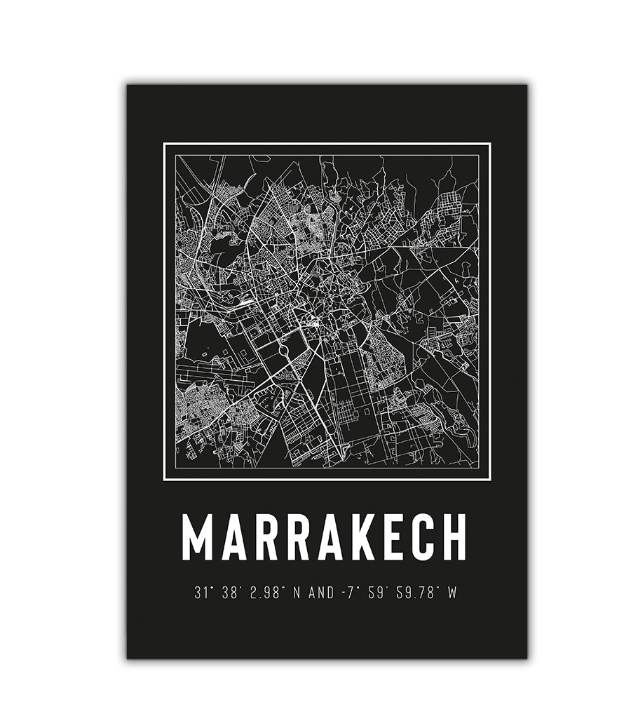 Tableau Décoratif - Marrakech: Labyrinthe Urbain