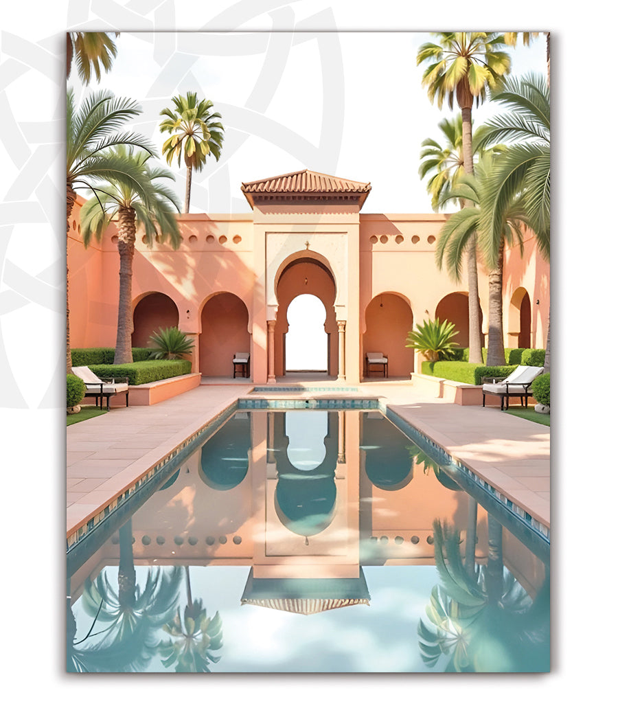 Tableau Décoratif : Cour Andalouse Authentique