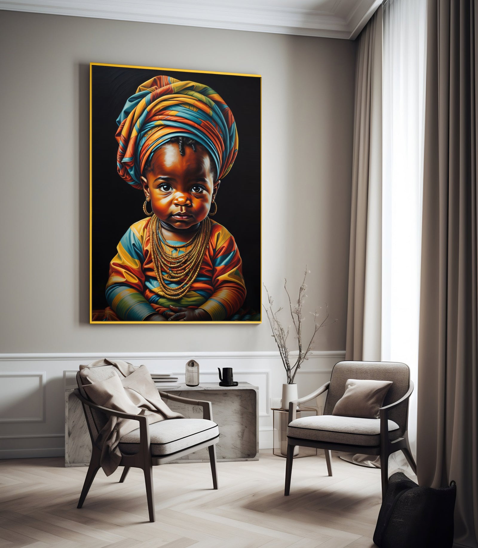 Tableau Décoratif Jeune Espoir Africain