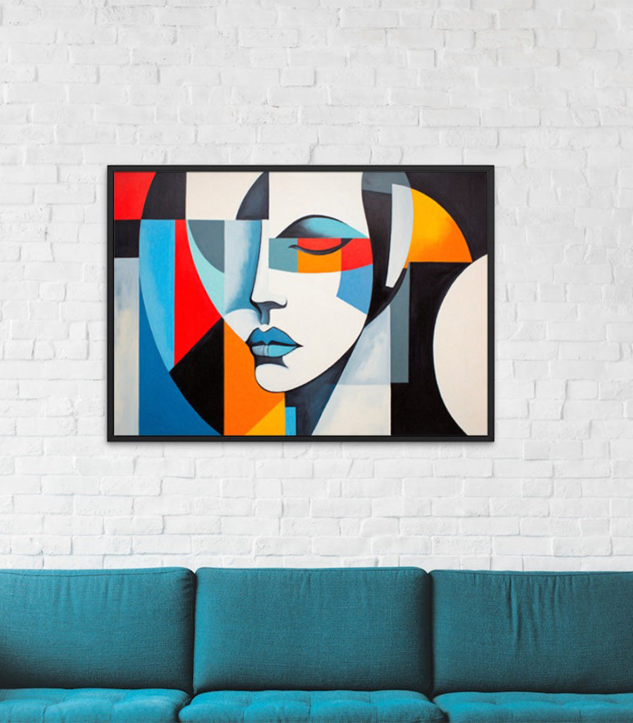 Tableau Décoratif Abstraction pour Salon Élégant