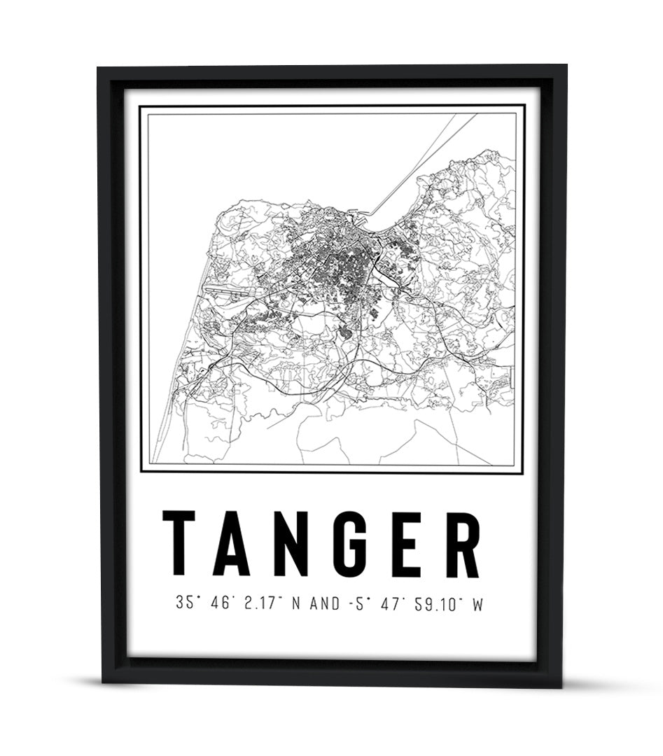 Tableau Décoratif Graphisme Urbain de Tanger
