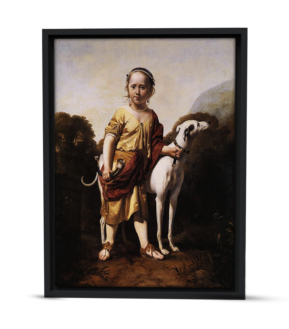 Tableau Décoratif Le Jeune Berger et Son Fidèle Compagnon