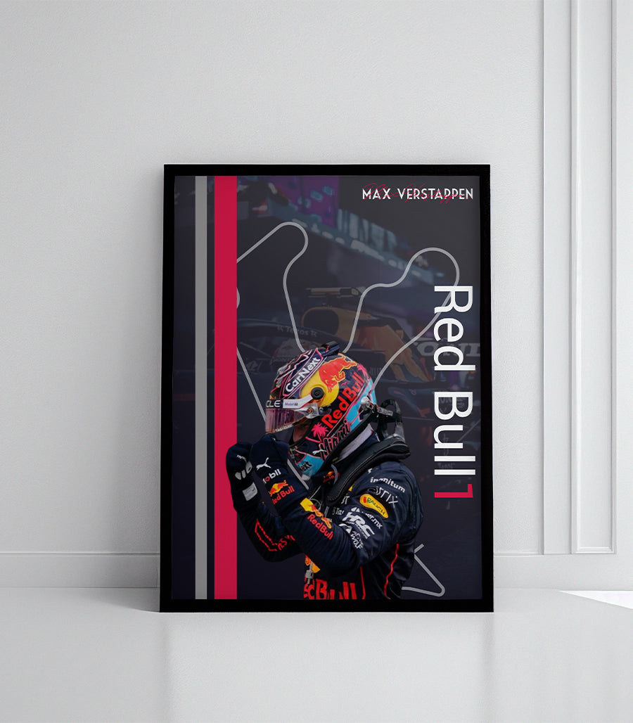 Tableau Décoratif - Max Verstappen : La Puissance Red Bull