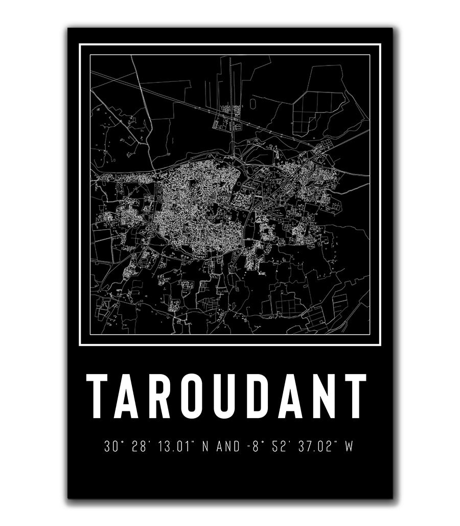 Tableau Décoratif : Vérité Graphique de La ville Taroudant
