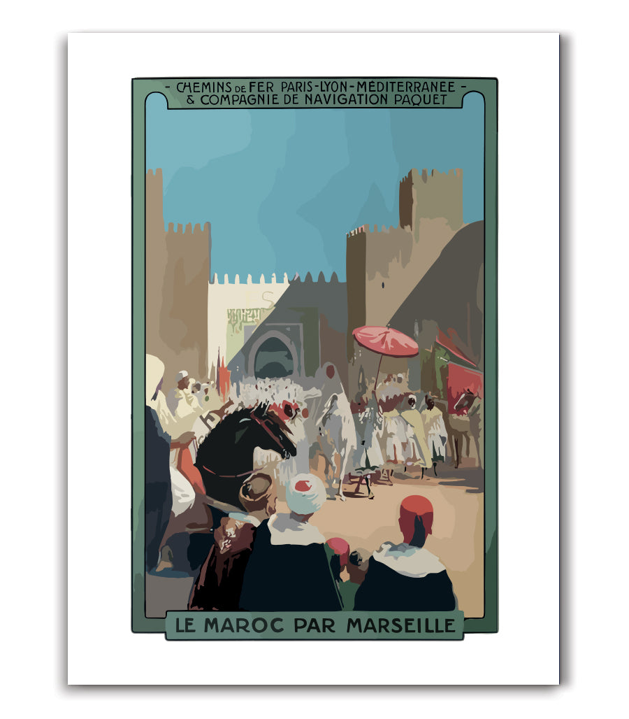 Tableau Decoratif Le Maroc Par Marseille