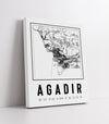 Tableau Décoratif - Agadir : Ville en Cartographie