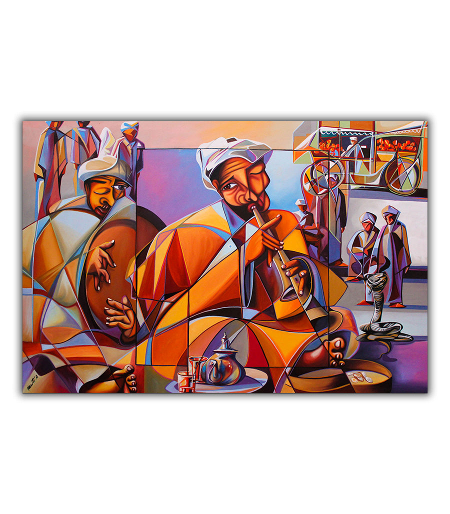 TABLEAU Art de Musique Traditionnelle Marocaine