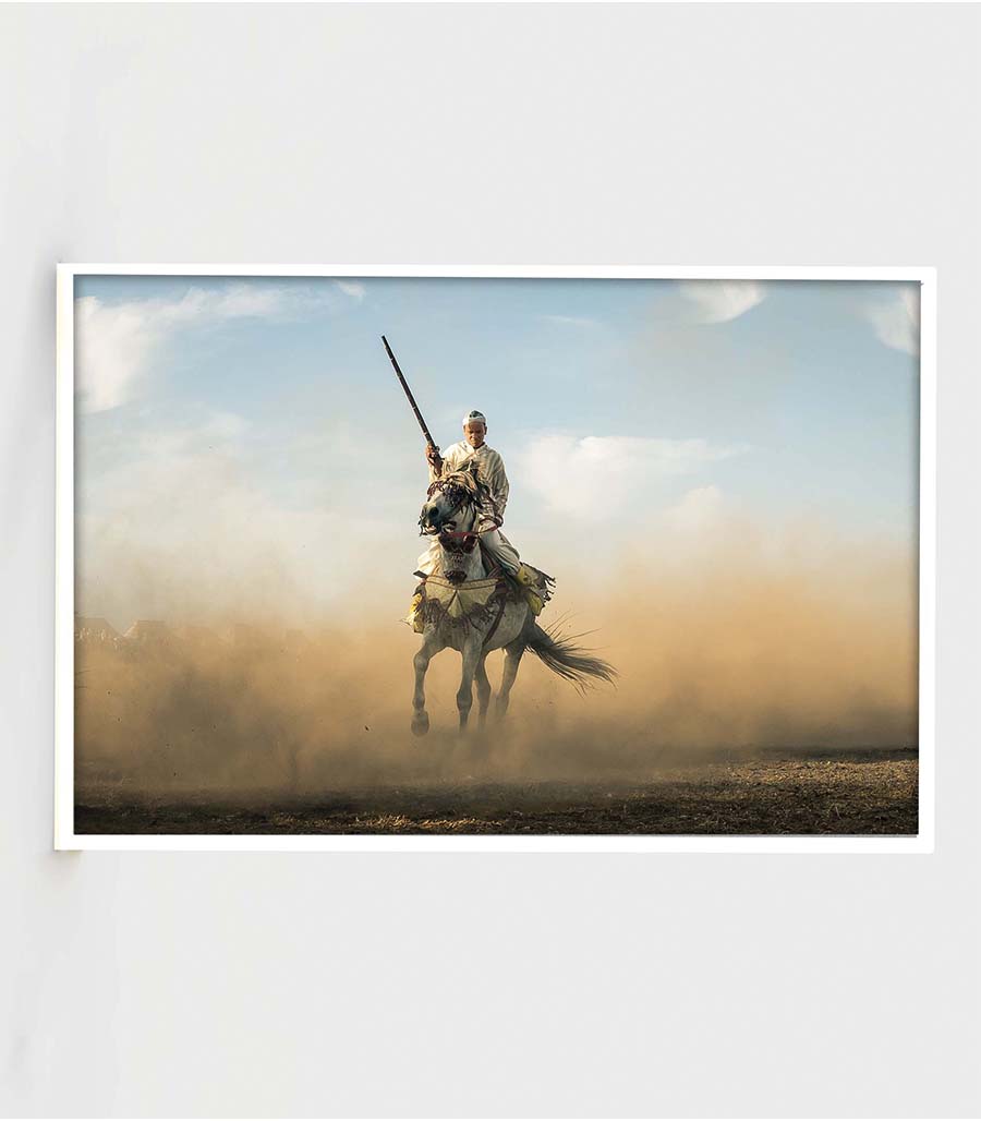 TABLEAU DÉCORATIF L'ÉLÉGANCE DES CHEVAUX À LA MAISON DU MONDE