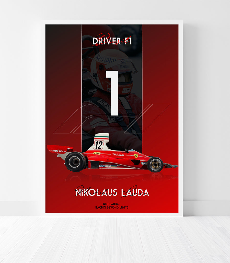 Tableau Décoratif - Niki Lauda : Légende de la Formule 1