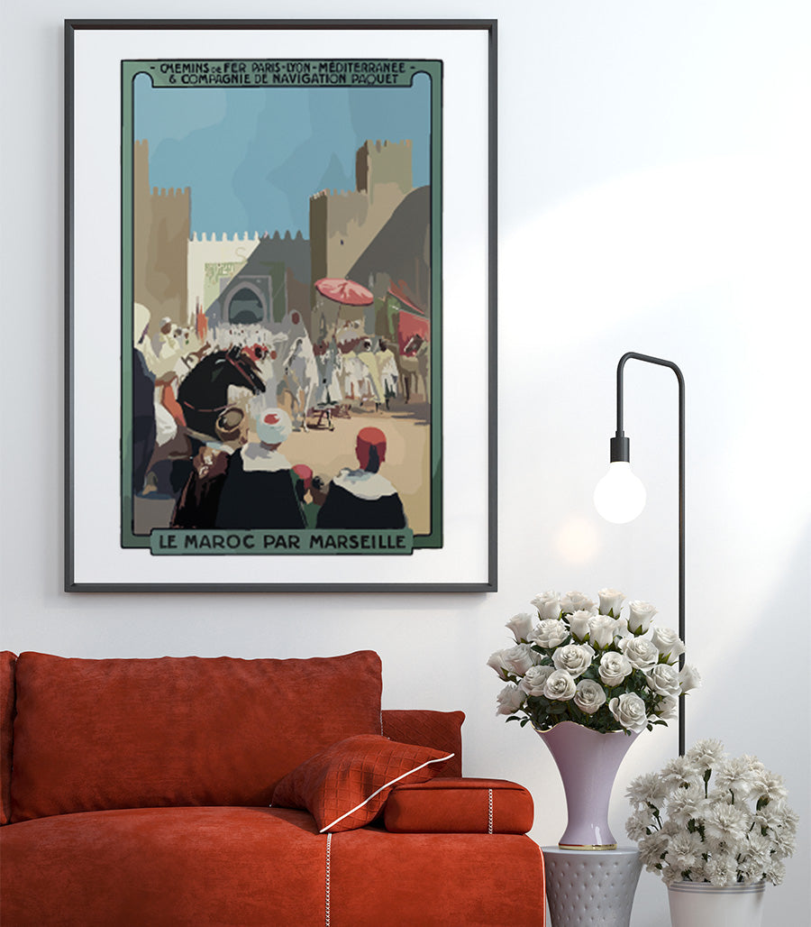 Tableau Decoratif Le Maroc Par Marseille