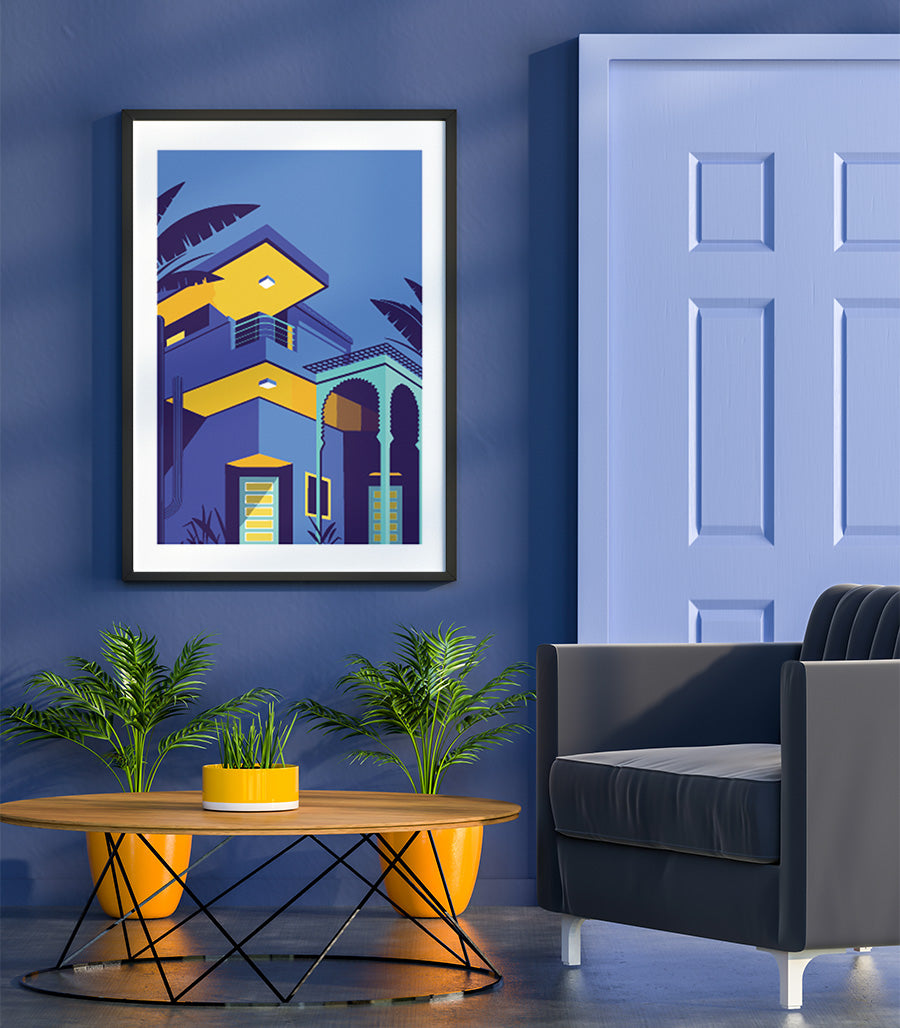 Tableau Decoratif Chic Jardin Majorelle Marrakech