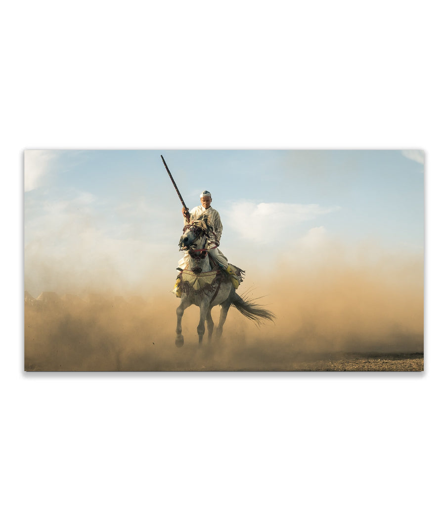 TABLEAU DÉCORATIF L'ÉLÉGANCE DES CHEVAUX À LA MAISON DU MONDE