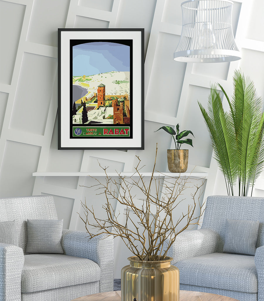 Tableau Decoratif Rabat Impression Sur Velours