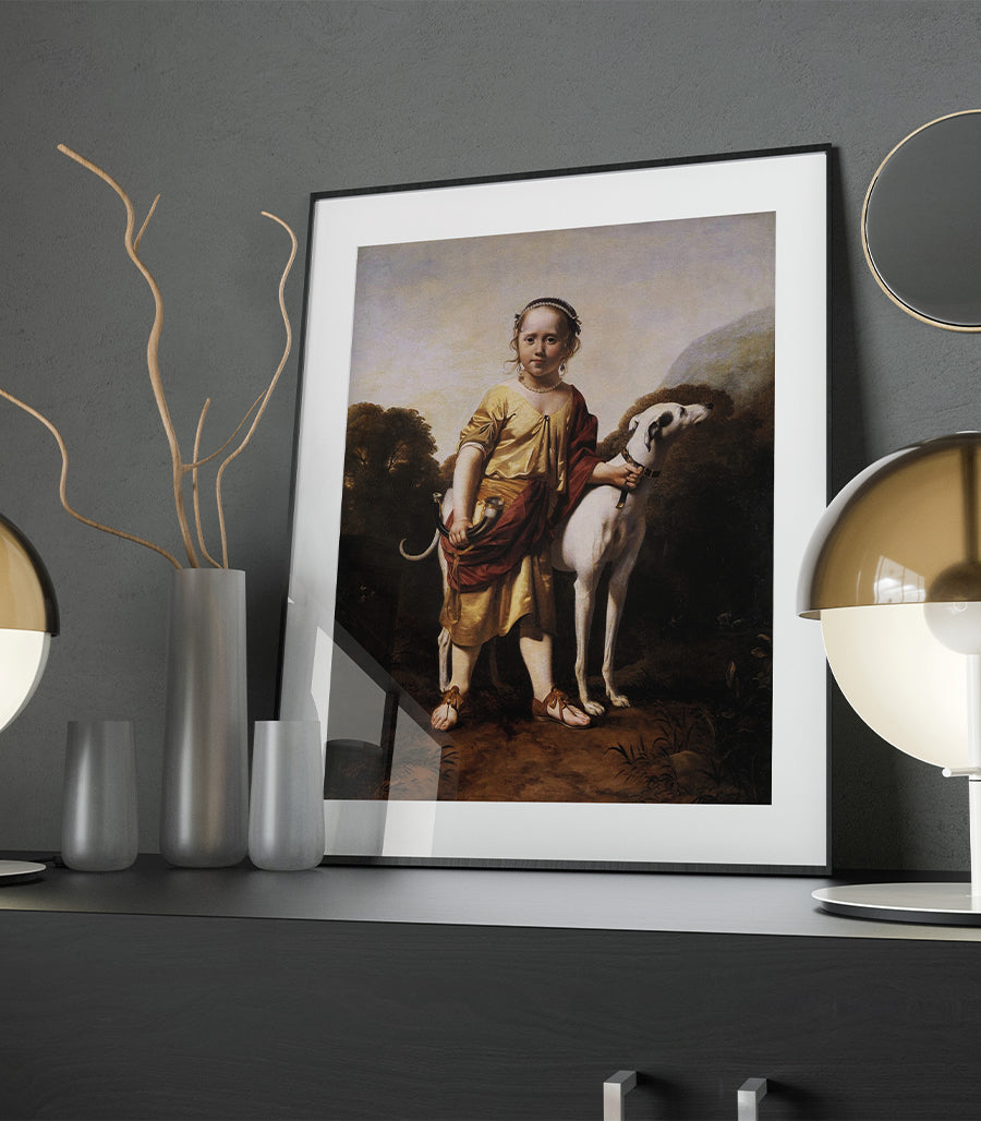 Tableau Décoratif Le Jeune Berger et Son Fidèle Compagnon