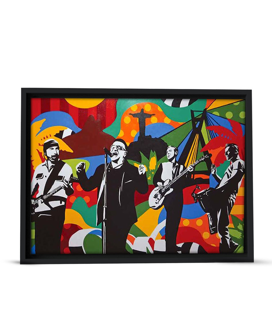 Poster U2: Mémoire Musicale en Pop Art