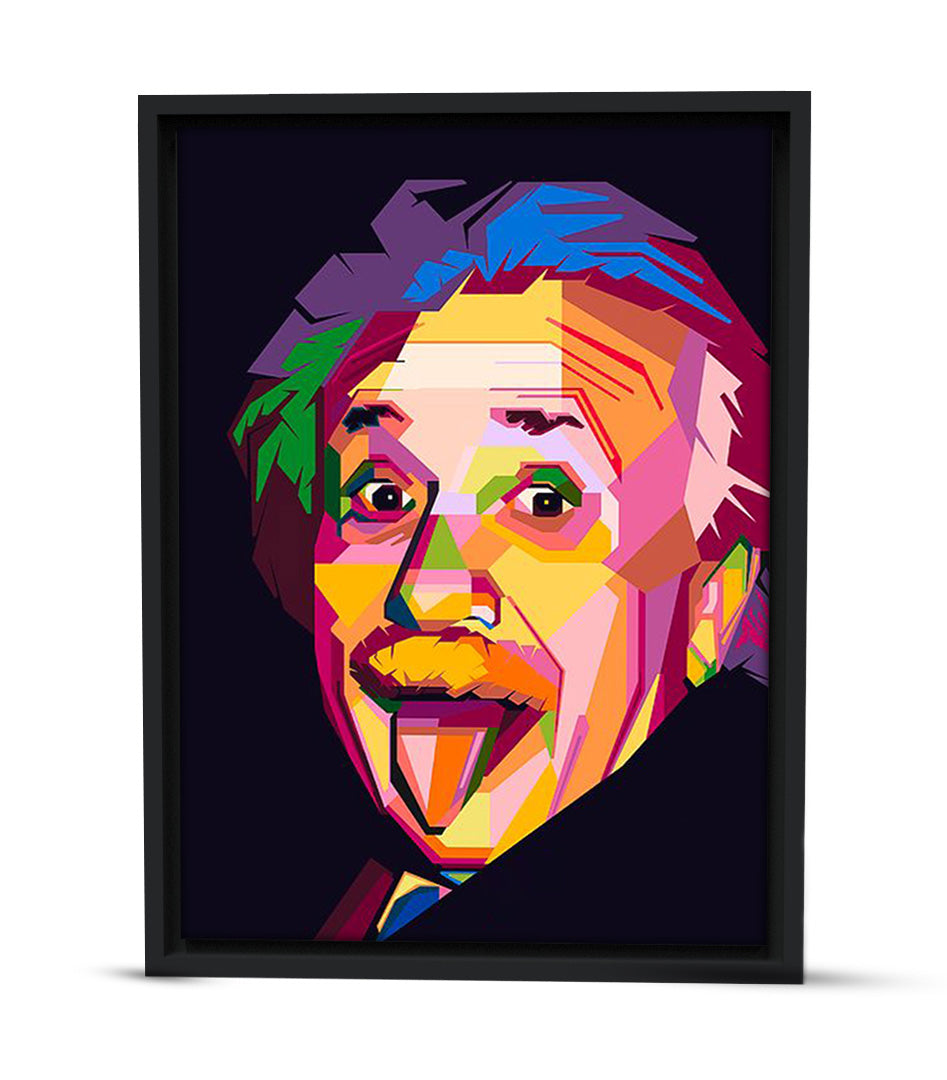 Tableau Décoratif de Albert Einstein en Pop Art