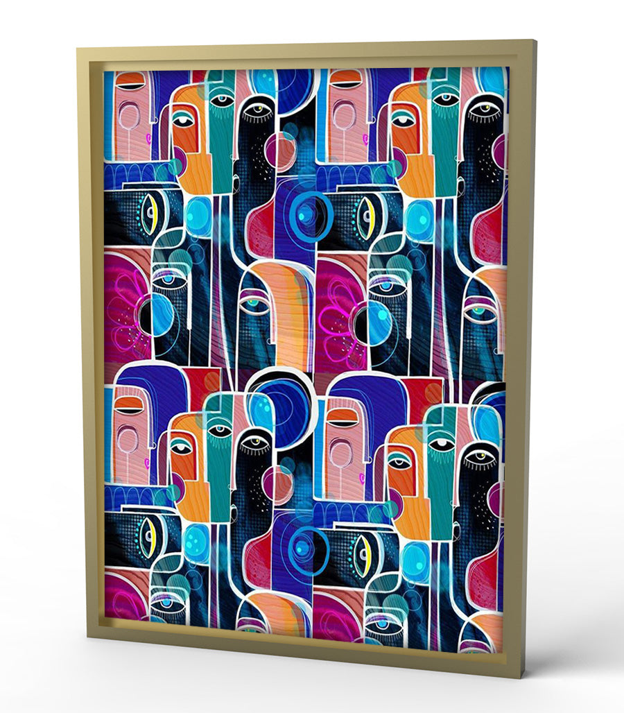 Tableau Pop Art Fleurs : Explosion de Couleurs