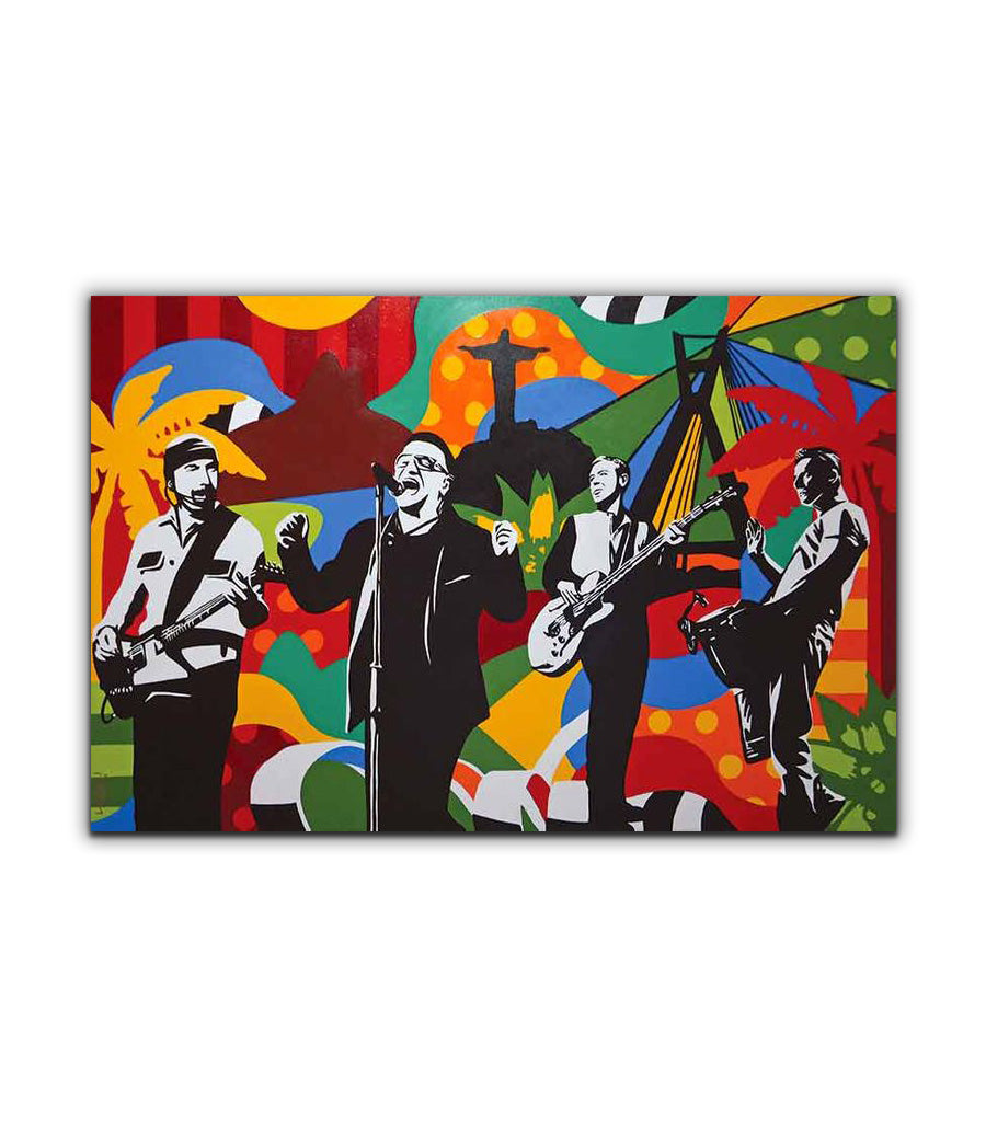 Poster U2: Mémoire Musicale en Pop Art