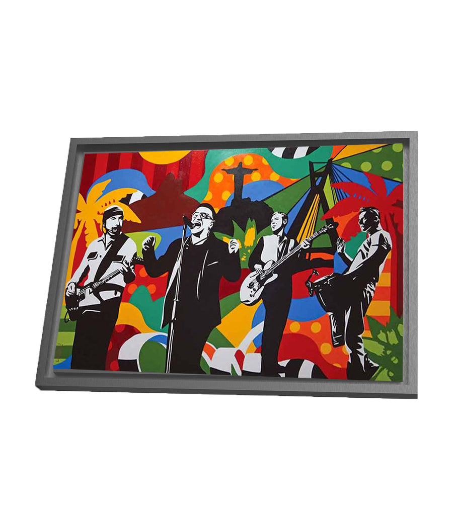 Poster U2: Mémoire Musicale en Pop Art