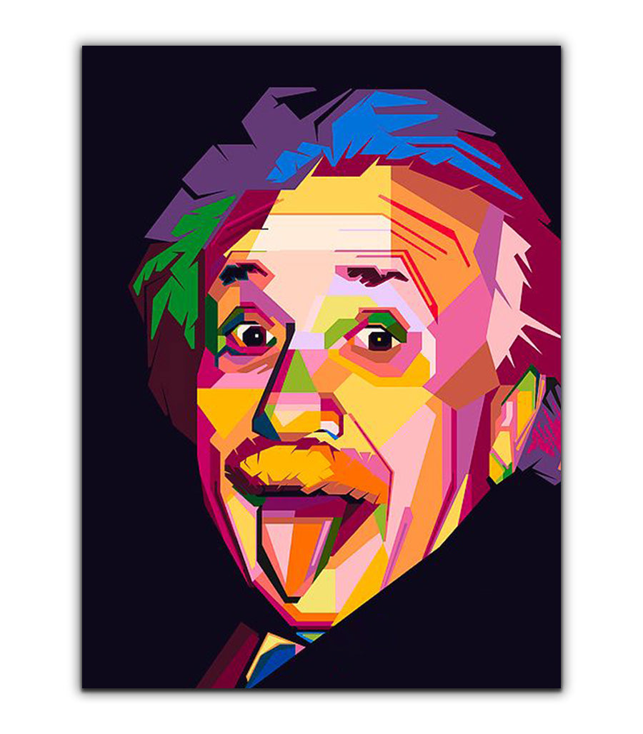 Tableau Décoratif de Albert Einstein en Pop Art