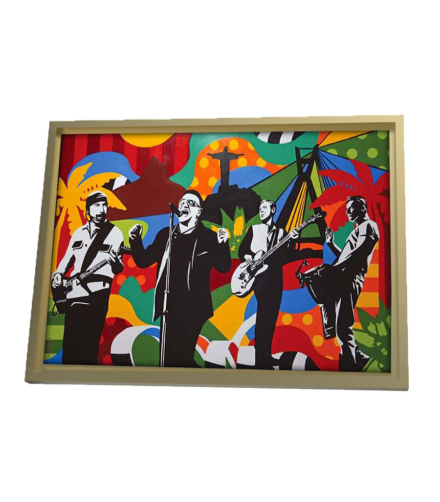 Poster U2: Mémoire Musicale en Pop Art