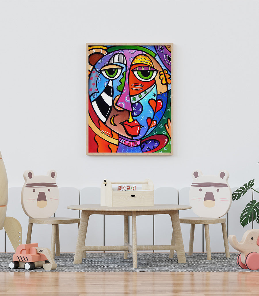 Pop Art en Voyage : Tableau Décoratif Vibrant