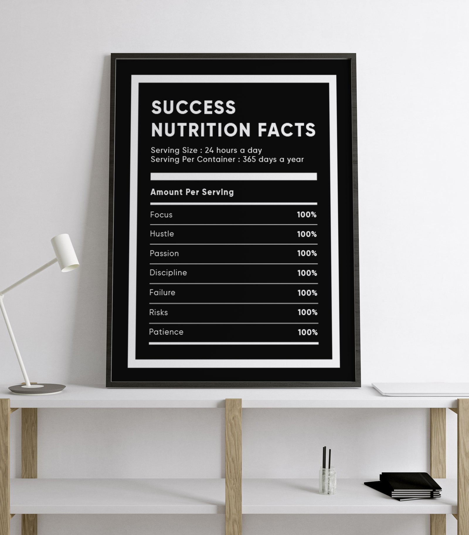 La Recette du Succès Tableau Décoratif Moderne