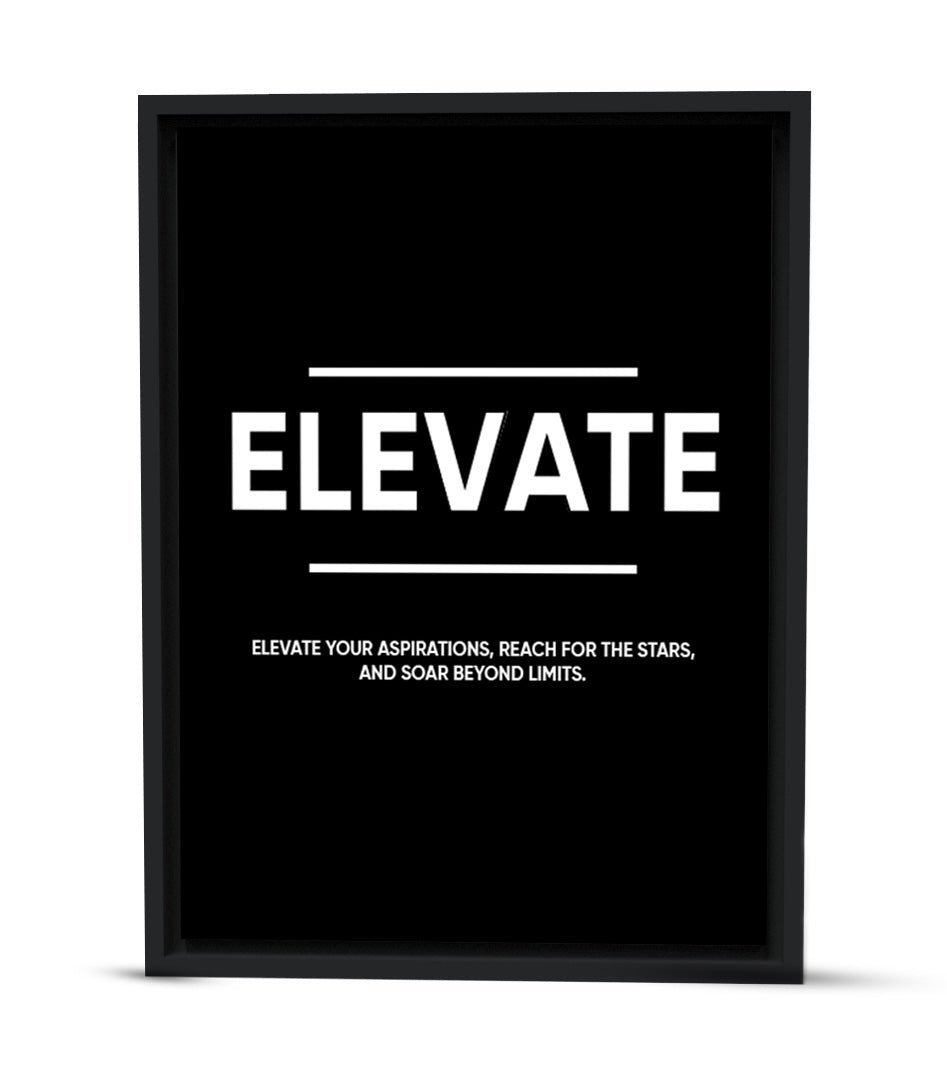 Triptyque de Motivation Noir Tableau Décoratif Moderne