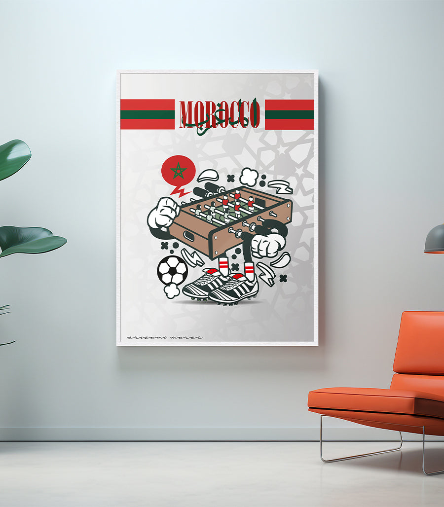 Tableau Décoratif : "Morocco" - Passion du Babyfoot"