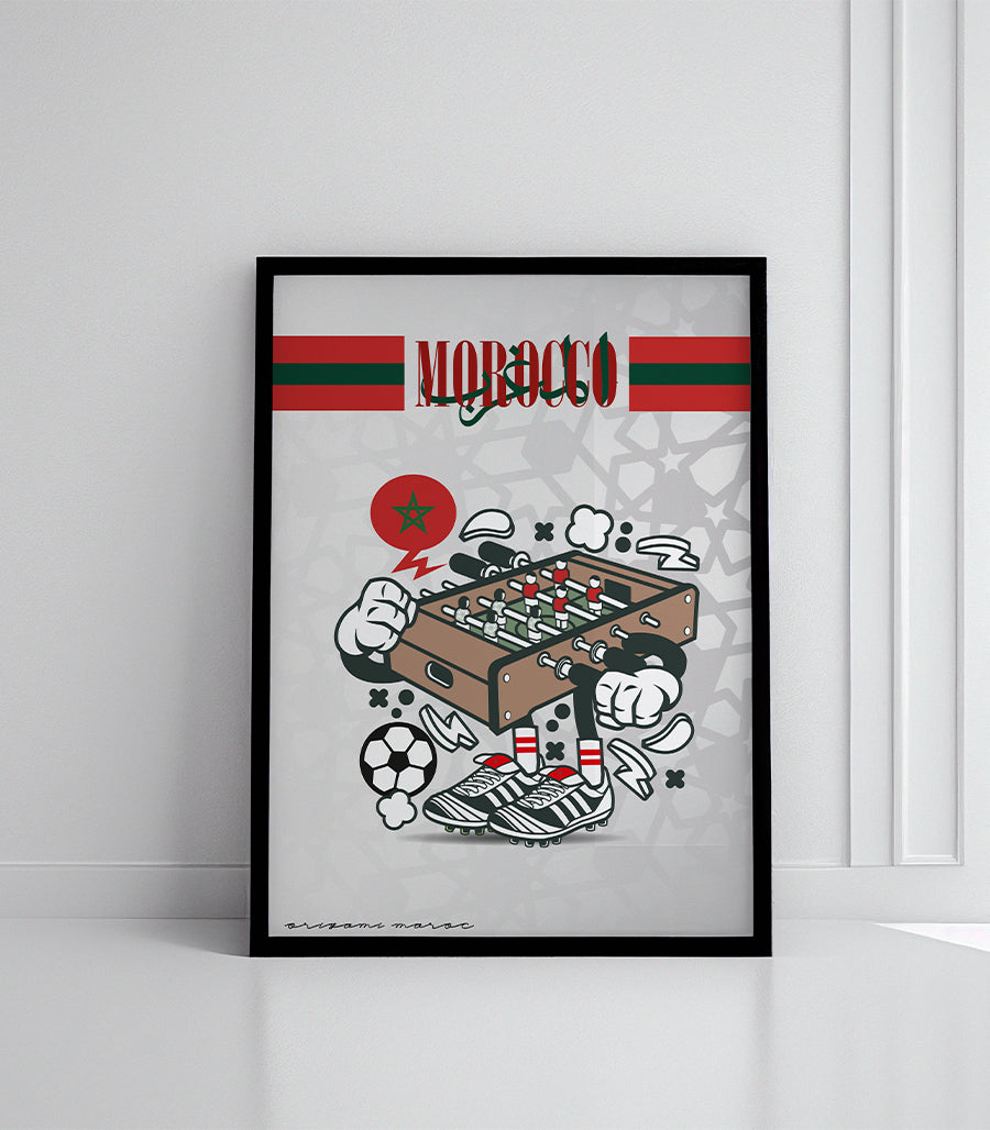 Tableau Décoratif : &quot;Morocco&quot; - Passion du Babyfoot&quot;