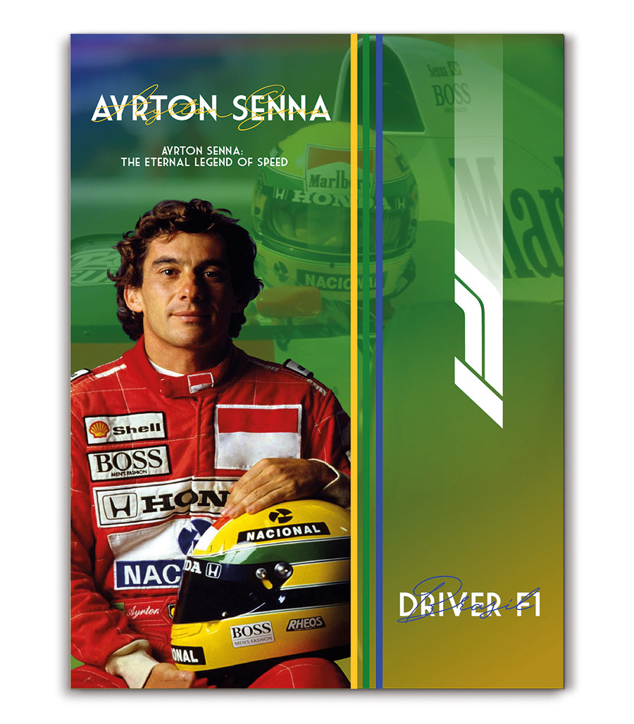 Tableau Décoratif - Ayrton Senna : La Légende Éternelle de la Vitesse