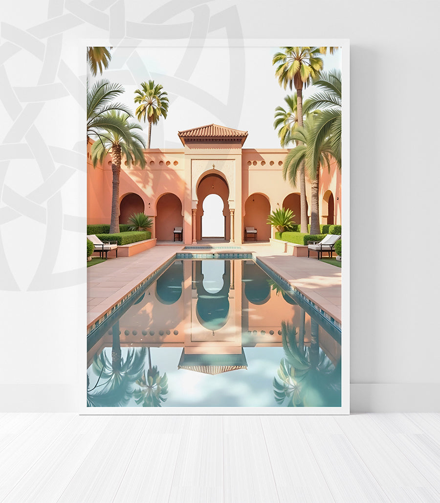 Tableau Décoratif : Cour Andalouse Authentique