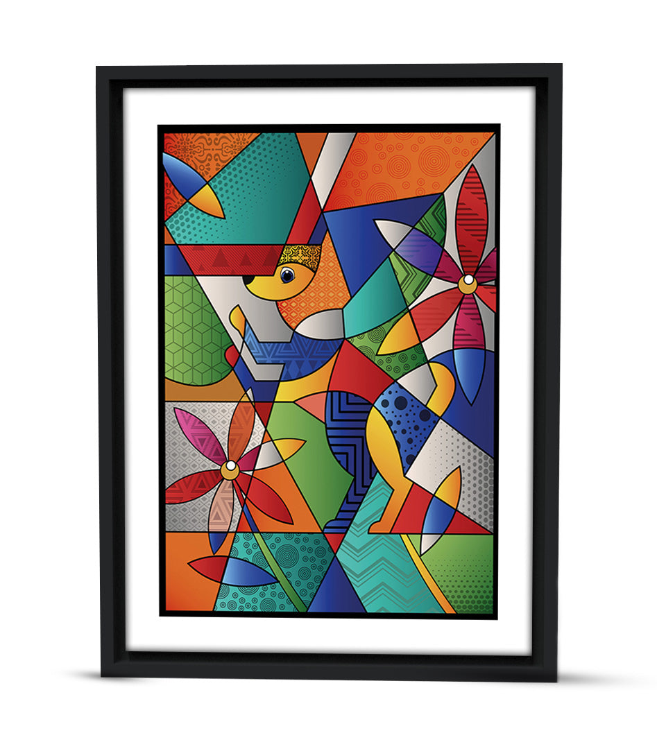 Tableau Décoratif Abstrait Kaléidoscope Culturel