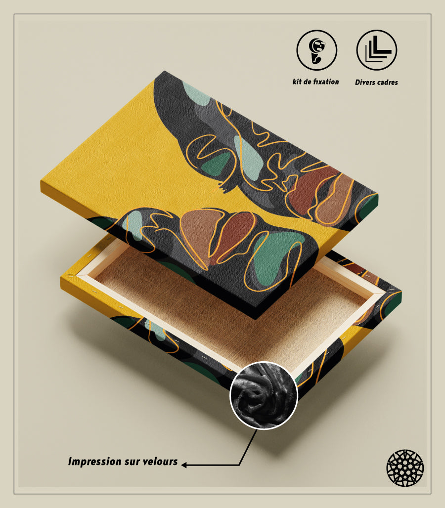 Tableau Décoratif Dialogue Abstrait