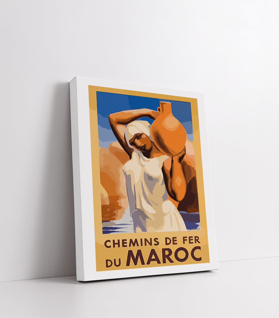 Tableau Decoratif Chemins De Fer Du Maroc