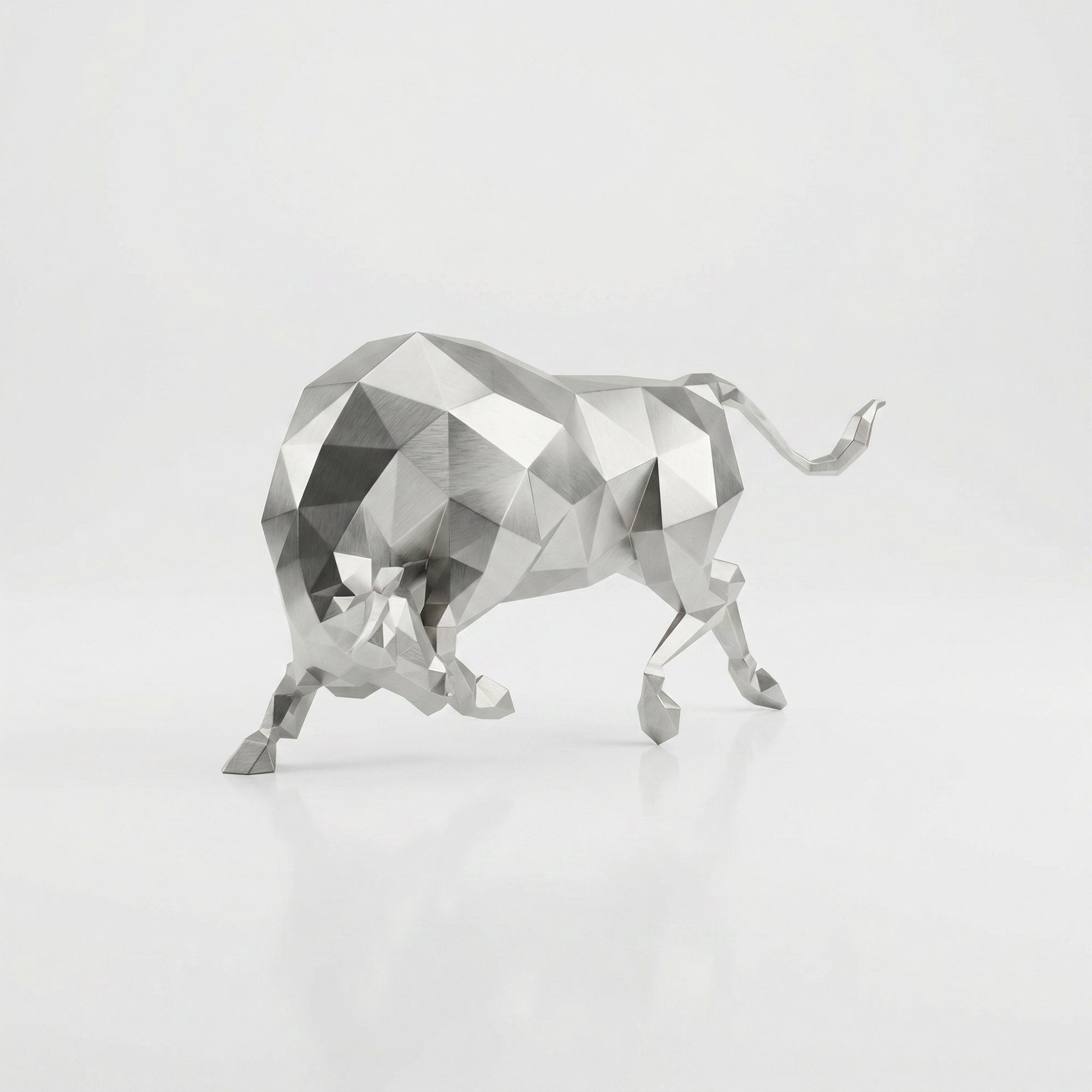 Grande Sculpture taureau Origami