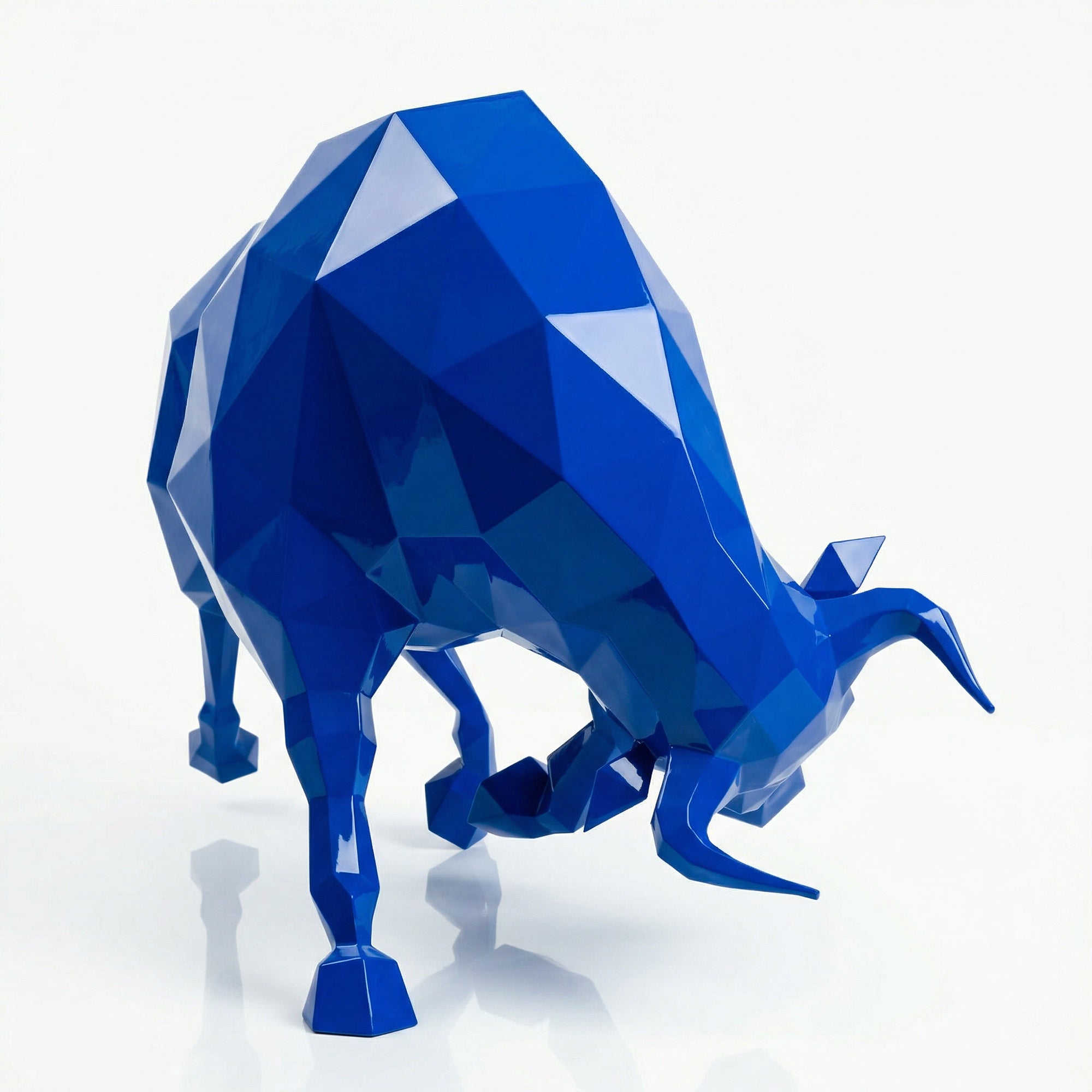 Grande Sculpture taureau Origami