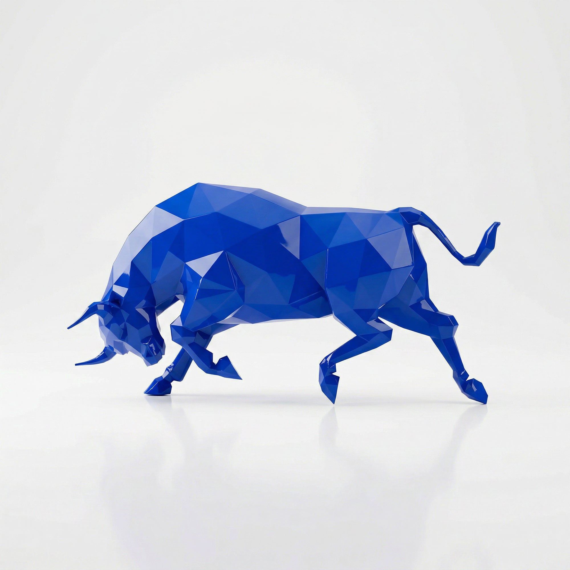 Grande Sculpture taureau Origami