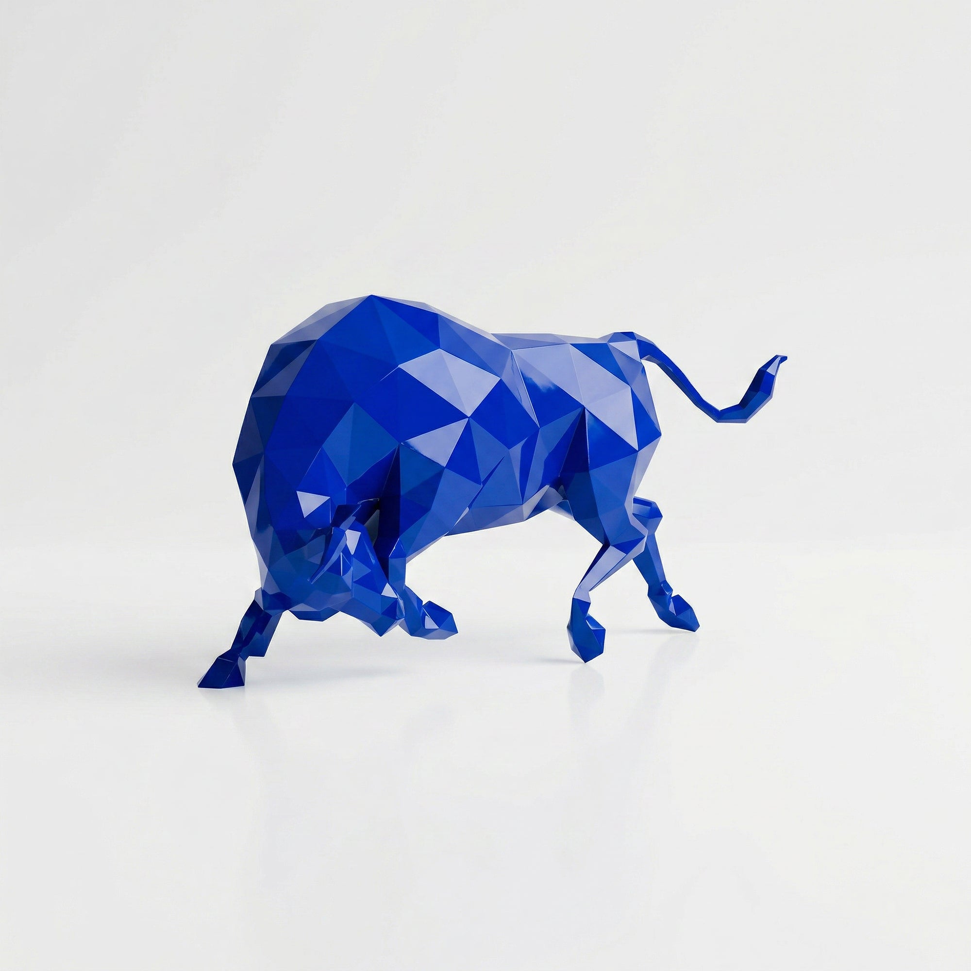 Grande Sculpture taureau Origami