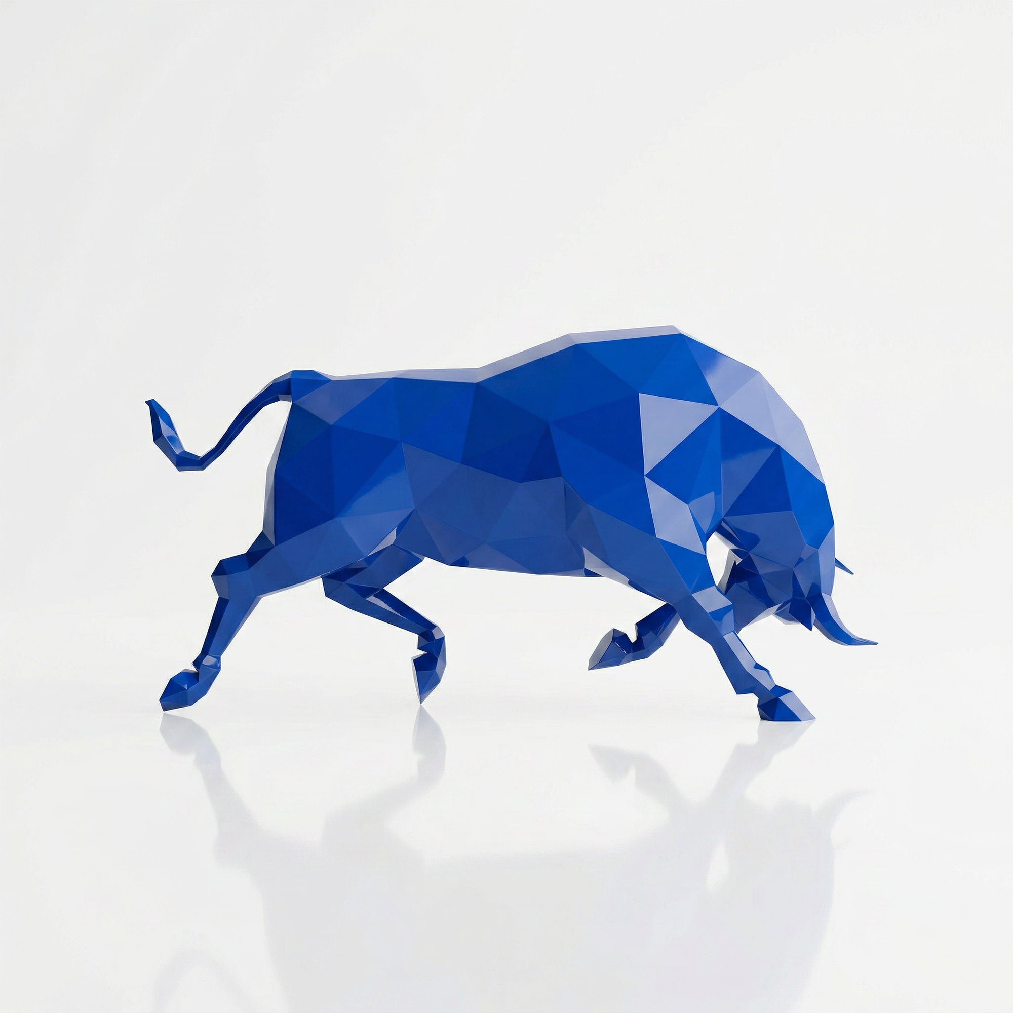 Grande Sculpture taureau Origami