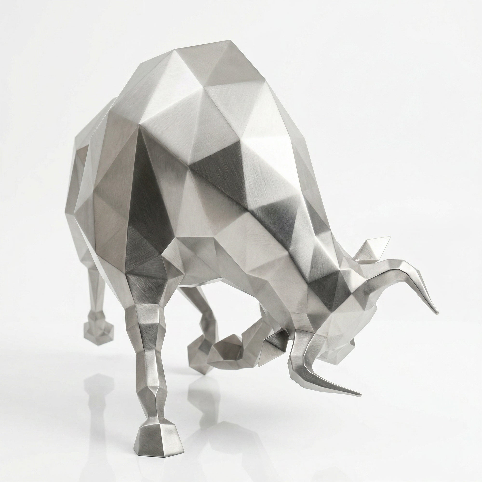 Grande Sculpture taureau Origami