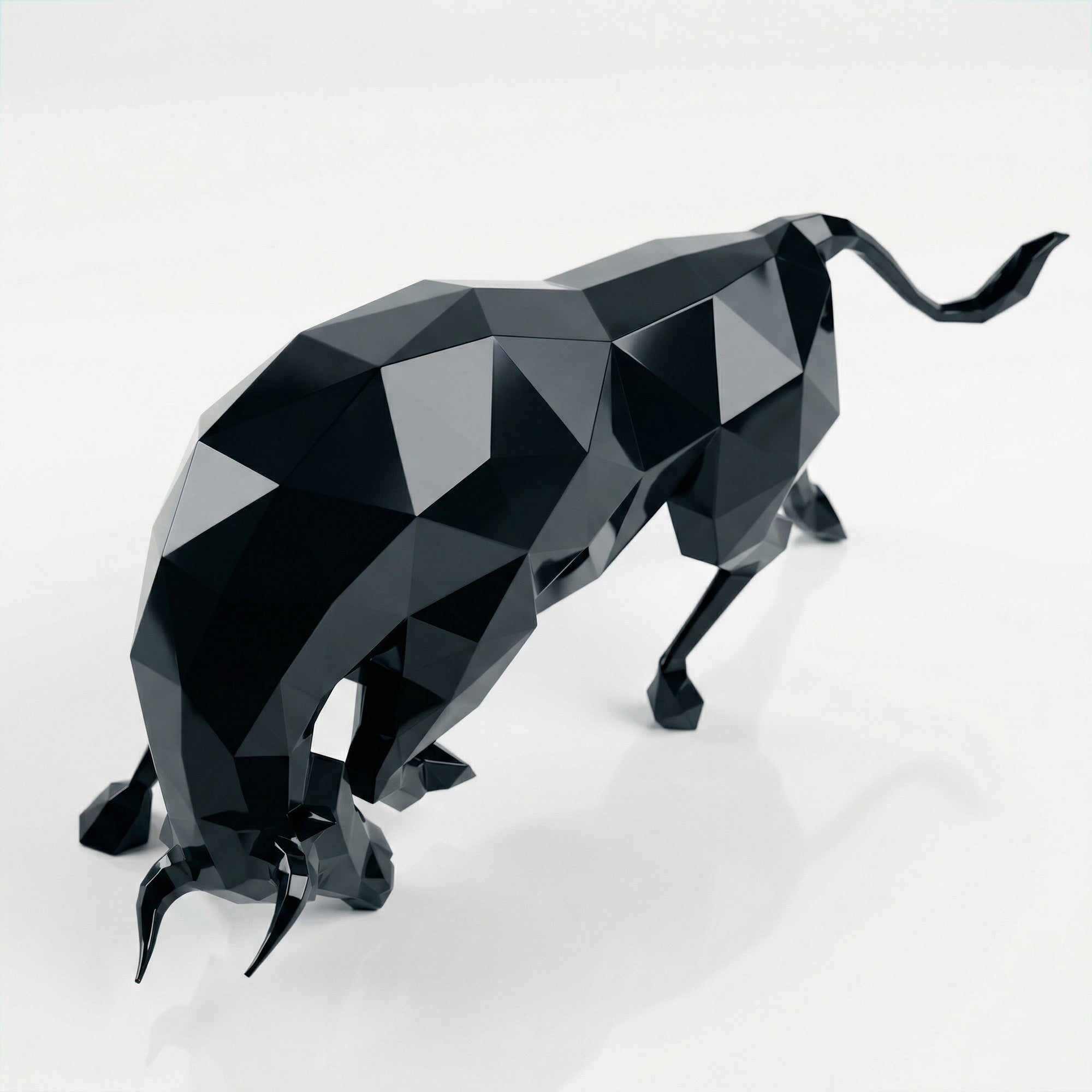 Grande Sculpture taureau Origami
